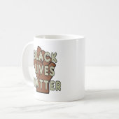 Black Lives Materie BLM Kaffeetasse (Vorderseite Links)