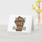Black Lives Materie BLM Karte (Gelbe Blume)