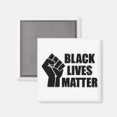 Black Lives Materie - BLM Logo Magnet (Vorderseite/Rückseite)