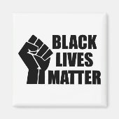 Black Lives Materie - BLM Logo Magnet (Vorne)