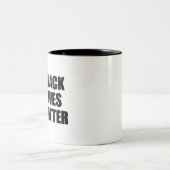 Black Lives Materie - BLM-Logo Zweifarbige Tasse (Mittel)