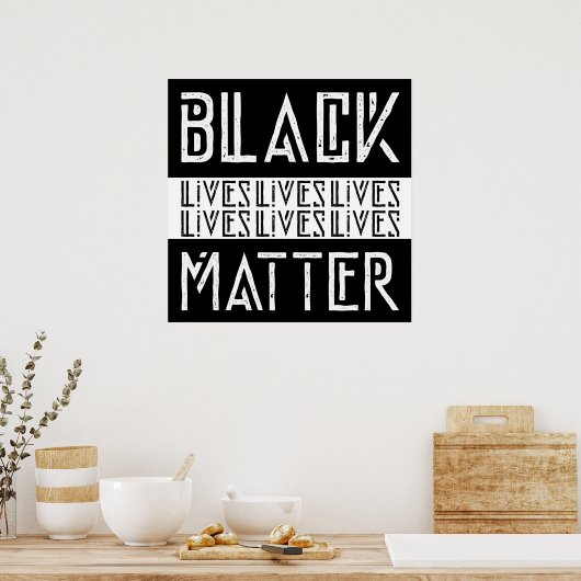 Black Lives Materie BLM Poster (Küche)