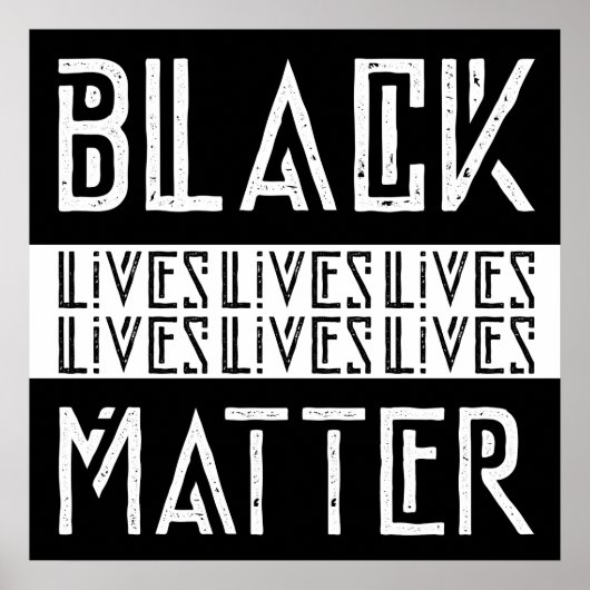 Black Lives Materie BLM Poster (Vorne)