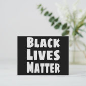 Black Lives Materie BLM Postkarte (Stehend Vorderseite)