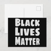Black Lives Materie BLM Postkarte (Vorne/Hinten)
