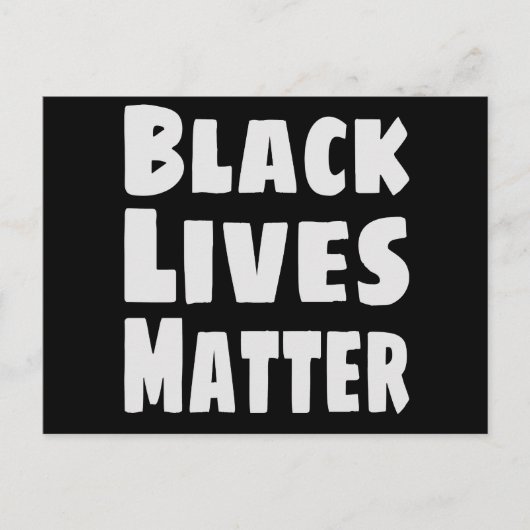 Black Lives Materie BLM Postkarte (Vorderseite)