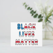 Black Lives Materie BLM Postkarte (Stehend Vorderseite)
