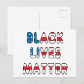 Black Lives Materie BLM Postkarte (Vorne/Hinten)