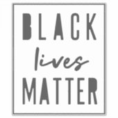 Black Lives Materie | BLM Race Equality Car Bumper Aufkleber (Vorderseite)