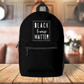 Black Lives Materie | BLM Race Equality Modern Bedruckter Rucksack