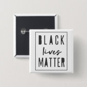 Black Lives Materie | BLM Race Equality Modern Button (Vorne & Hinten)