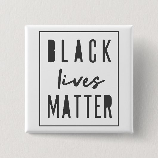 Black Lives Materie | BLM Race Equality Modern Button (Vorderseite)