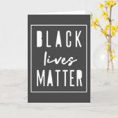 Black Lives Materie | BLM Race Equality Modern Karte (Gelbe Blume)