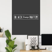 Black Lives Materie | BLM Race Equality Modern Poster (Heimbüro)