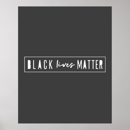 Black Lives Materie | BLM Race Equality Modern Poster (Vorne)