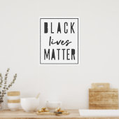 Black Lives Materie | BLM Race Equality Modern Poster (Küche)