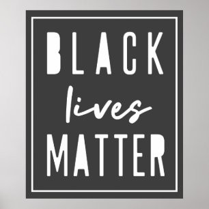 Black Lives Materie   BLM Race Equality Modern Poster
