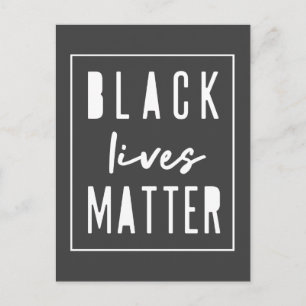 Black Lives Materie BLM Race Equality Modern Postkarte