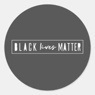 Black Lives Materie BLM Race Equality Modern Runder Aufkleber