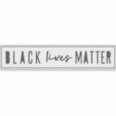 Black Lives Materie | BLM Race Equality Notebook Aufkleber (Vorderseite)