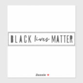 Black Lives Materie | BLM Race Equality Notebook Aufkleber (Blatt)