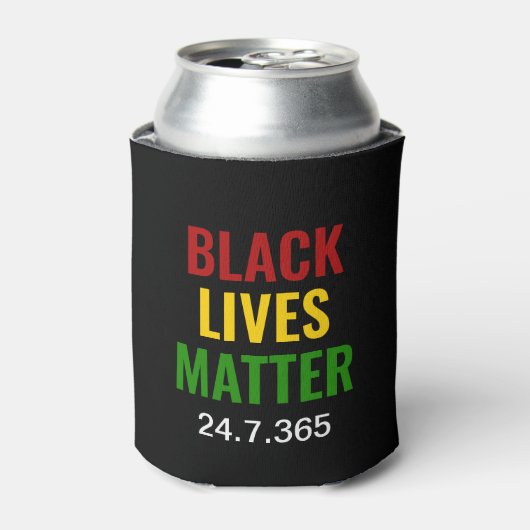 BLACK LIVES MATERIE BLM Red Yellow Green BHM Dosenkühler (Kanne Vorderseite)