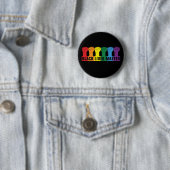 Black Lives Materie _ BLM Regenbogen Button (Beispiel)
