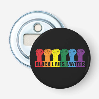 Black Lives Materie _ BLM Regenbogen Flaschenöffner