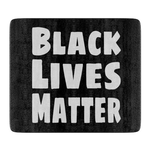 Black Lives Materie BLM Schneidebrett (Vorderseite)