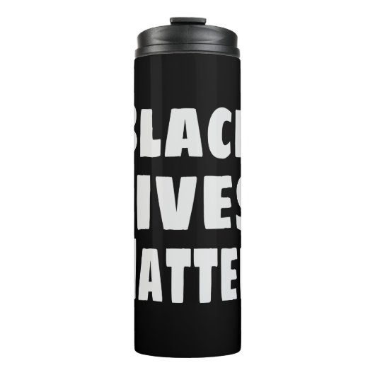 Black Lives Materie BLM Thermosbecher (Vorderseite)