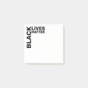 Black Lives Materie BLM Typografie 3x3 Post-it Klebezettel