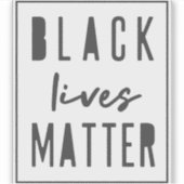 Black Lives Materie | BLM Wasserflasche Aufkleber (Vorderseite)