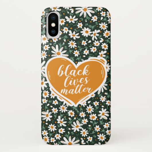 Black Lives Materie Blume Handy Case (Rückseite)