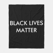 Black Lives Materie Custom Fleece Blanket, BLM (Vorderseite)