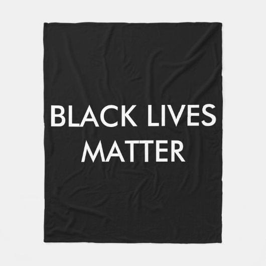 Black Lives Materie Custom Fleece Blanket, BLM (Vorderseite)