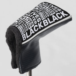 Black Lives Materie einfache weiße Typografie Golf Headcover