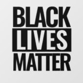 Black Lives Materie Fensteraufkleber (Blatt)