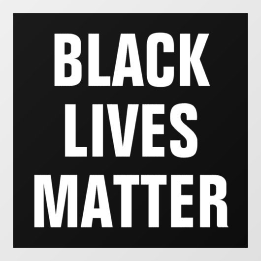 Black Lives Materie Fensteraufkleber (Blatt)