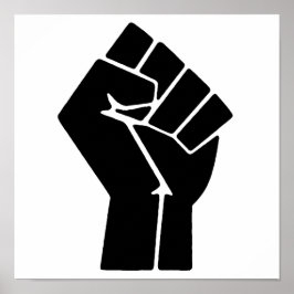 Black Lives Materie FIST 4 #BLM Poster