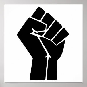 Black Lives Materie FIST 4 #BLM Poster