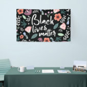 Black Lives Materie Floral Banner (Messeveranstaltung)