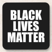 Black Lives Materie Getränkeuntersetzer (Vorderseite)