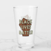 Black Lives Materie Glas (Rückseite)