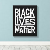 Black Lives Materie | Gleichberechtigte Rechte Leinwanddruck (Insitu (Holzboden))