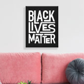 Black Lives Materie | Gleichberechtigte Rechte Leinwanddruck (Insitu (Wohnzimmer))