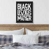 Black Lives Materie | Gleichberechtigte Rechte Leinwanddruck (Insitu (Schlafzimmer))