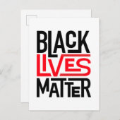 Black Lives Materie | Gleichberechtigte Rechte Postkarte (Vorne/Hinten)