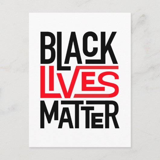 Black Lives Materie | Gleichberechtigte Rechte Postkarte (Vorderseite)