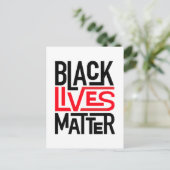 Black Lives Materie | Gleichberechtigte Rechte Postkarte (Stehend Vorderseite)