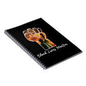 Black Lives Materie Graffiti Equality empowered Notizblock (Rechte Seite)
